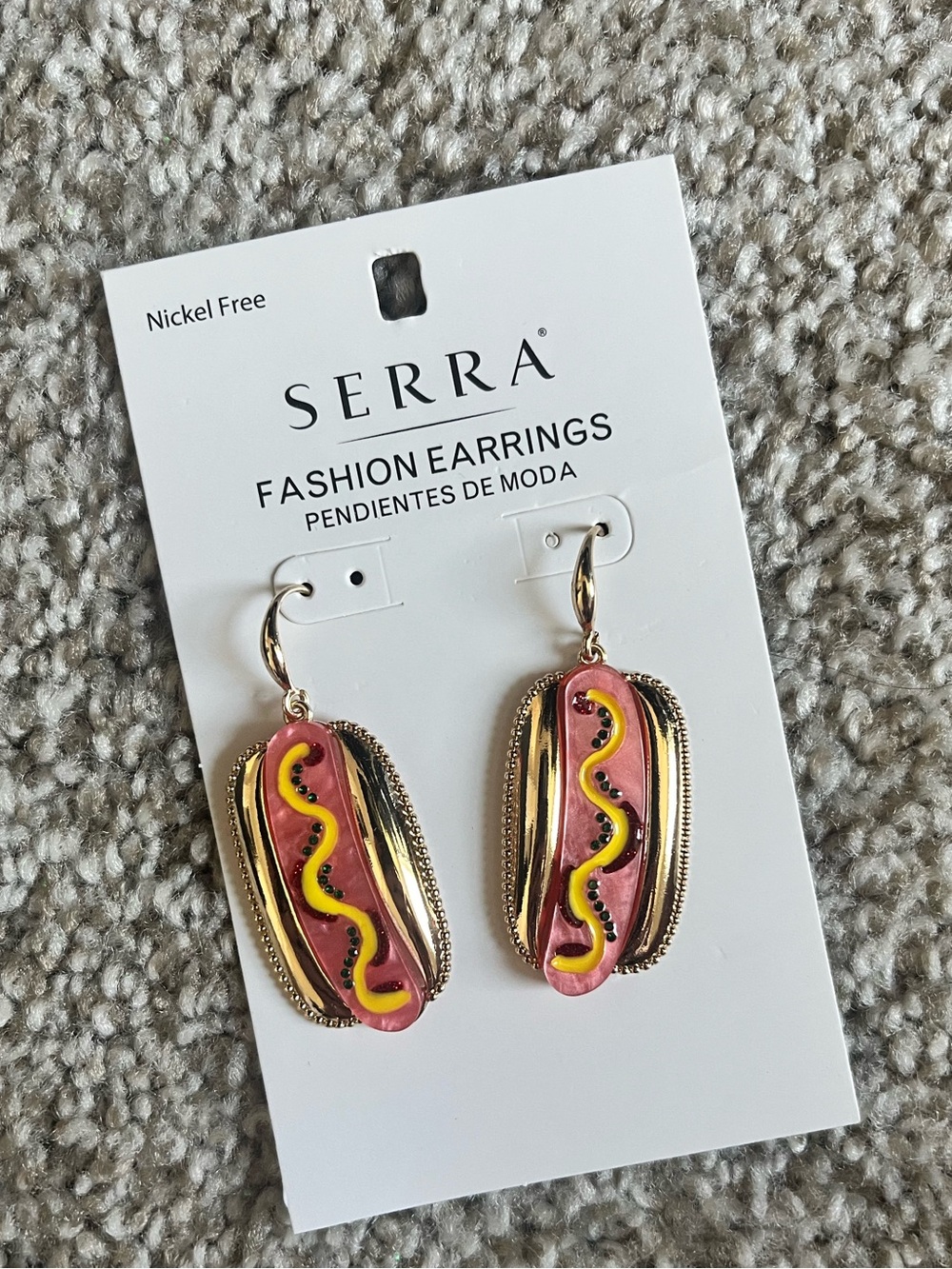Hot Dog Earrings 🌭
